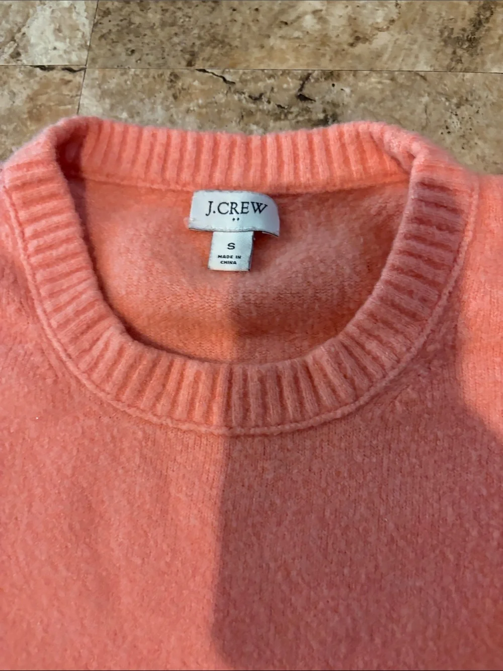 J. Crew Coral Crewneck Sweater